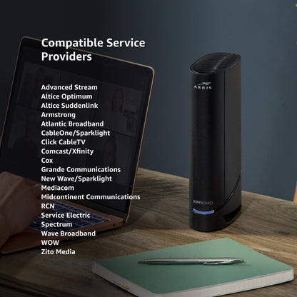 ARRIS G18 Cable Modem Router Combo – DOCSIS 3.1, WiFi 6 AX1800, Multi-Gigabit Support